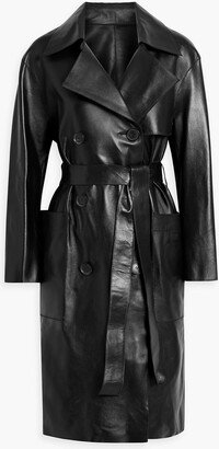 Leather trench coat-AU