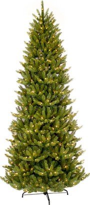 Puleo International 12 ft. Pre-lit Slim Franklin Fir Artificial Christmas Tree 1200 Ul listed Clear Lights