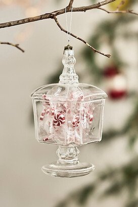 Christmas Candy Jar Glass Ornament