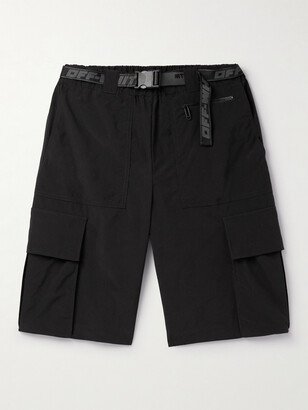 Indust Straight-Leg Belted Shell Cargo Shorts