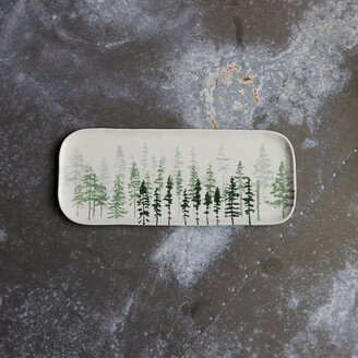 Evergreen Ceramic Serving Platter