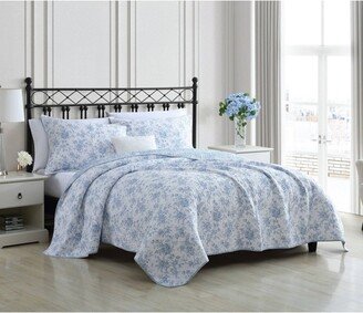 Walled Garden Quilt/Sham Set Blue