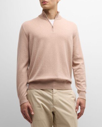 Men's Mezzocollo Baby Cashmere Quarter-Zip Sweater