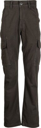 Straight-Leg Cotton Cargo Trousers-AK