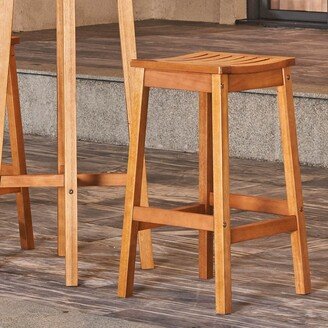 unbrand Eucalyptus Wooden Dining Stool for Patio