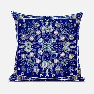 Amrita Sen Designs Amrita Sen Paisley Leaf Geo Duo Indoor Outdoor Pillow Zip-AF