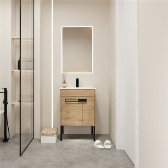 BESTCOSTY Bathroom Vanity with Sink with Soft Close Doors