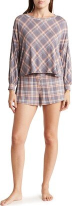 Lounge Life Long Sleeve Top & Shorts Pajamas