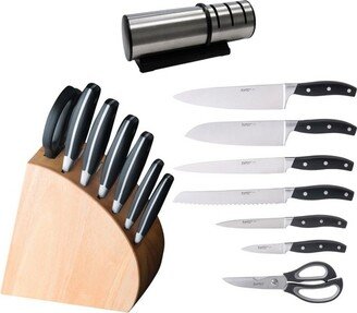 Forged 9Pc Cutlery Set with Sharpener-AA