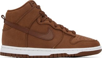 Brown Dunk Premium High Sneakers