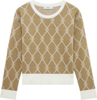 Cashmere Blend Monogram Jumper