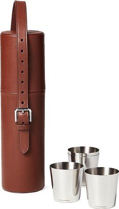 Archer 5-Piece Leather Wine Tote Set