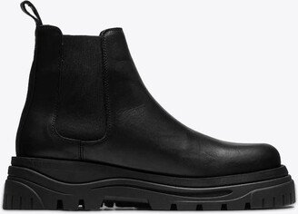 Blyde Chelsea Boot Black leather chelsea boot with chunky sole - Blyde chelsea boot