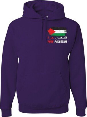 wild custom apparel Free Palestine Flag POCKET ONLY Hoodies