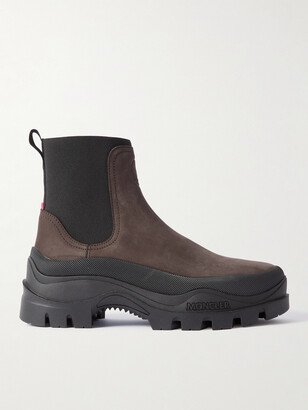 Larue Rubber-Trimmed Nubuck Chelsea Boots