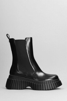 Bcn Combat Boots In Black Leather