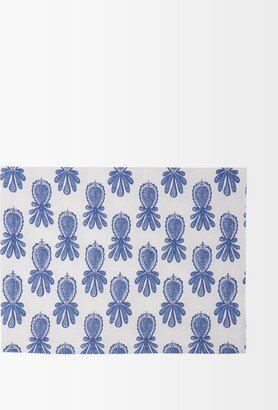 Set Of Two Pineapple-print Linen Placemats