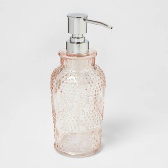 Glass Soap/Lotion Dispenser Blush