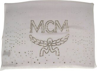 Women's Grey Dawn Cashmere With Swarovski Crystal Logo Scarf