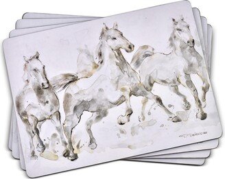 Spirited Horses Placemats, Set of 4