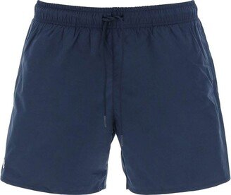 Logo Patch Drawstring Swim Shorts