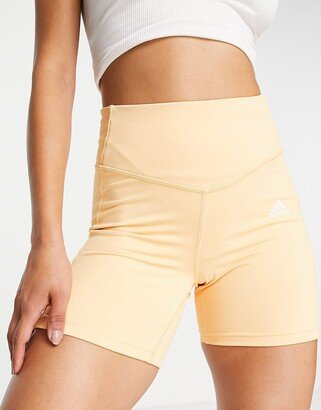 Training Hyperglam 3 stripe legging short in orange