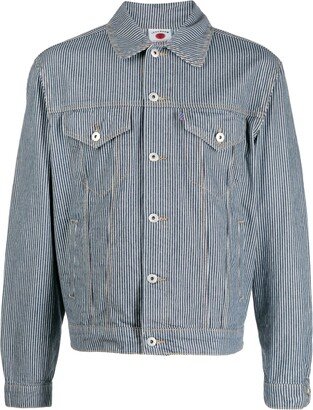 Hickory striped denim jacket