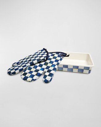 Royal Check Enamel Baking Set-AA