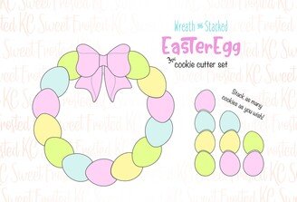 Easter Egg Wreath Cookie Cutter Set