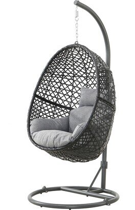 IGEMAN 330 Pounds Capacity Outdoor Pe Rattan Swing Chair