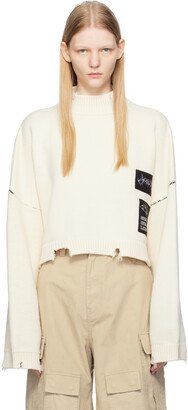 White Cropped Turtleneck