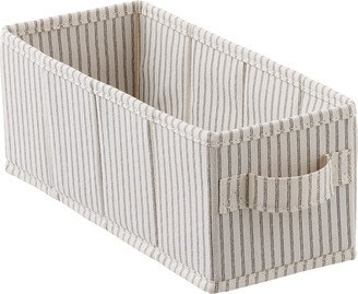 The 10-Compartment Shoe Drawer Grey Stripe