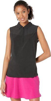 Golf Harding Sleeveless Polo Black) Women's Clothing