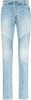 Ribbed Skinny-Cut Jeans