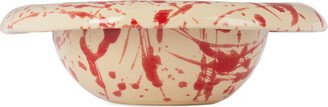 BOMBAC Off-White & Red Small Bowl