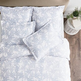 Clementine Floral Duvet Cover Cornflower Full/Queen