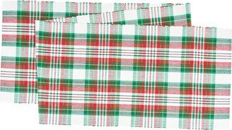 Carter Christmas Red and Green Plaid Table Runner