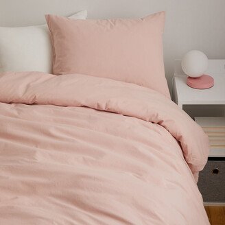 Dormify Full Devon Cotton Duvet Cover and Sham Set Pink