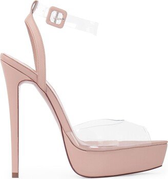 Antigone Leather & PVC Platform Sandals