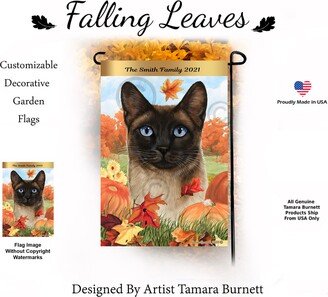 Siamese Seal Point Cat | Can Personalize With Pet Or Family Name Garden Flag