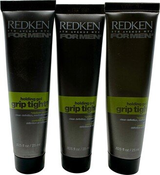 for Men Grip Tight Holding Gel Medium Hold .825 OZ Set of 3