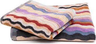 Swirl-Print Bath Towel Set