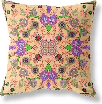 Amrita Sen Designs Amrita Sen Paisley Pattern Square Indoor Outdoor Pillow Zip