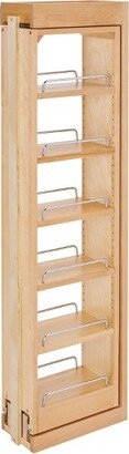 432-WF42-6C 6 x 42 Inch Wooden Adjustable Pull-Out Between Cabinet Wall Filler Kitchen Storage Organizer Unit