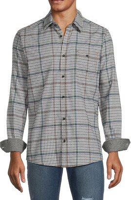 Point Zero by Maurice Benisti Check Long Sleeve Shirt