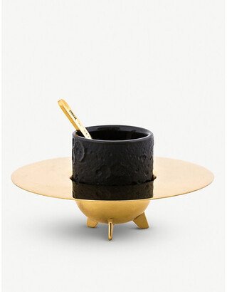 x Diesel Cosmic Dinner Lunar Stonewear and Brass Coffee set