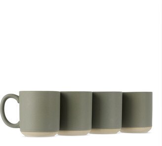 Lineage Ceramics Gray Big Mug, 4 pcs