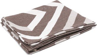 Jacquard Angra-print beach towel