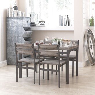 Rustic Grey 5-piece Dining Set