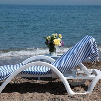 Fun in the Sun Pestemal Beach Towel Ocean Blue